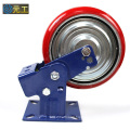 8 inch heavy duty rigid spring loaded casters